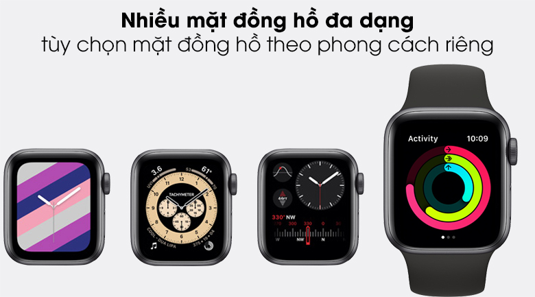 Apple Watch SE LTE 40mm viền nhôm dây cao su cho phép thể hiện phong cách của bạn