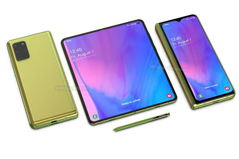 Một số hình ảnh thiết kế được cho là Galaxy Z Fold 2