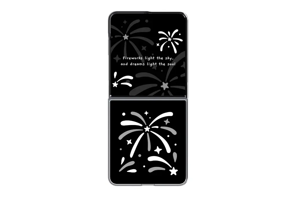 Ốp lưng Flipsuit Galaxy Z Flip8, Fireworks Xám