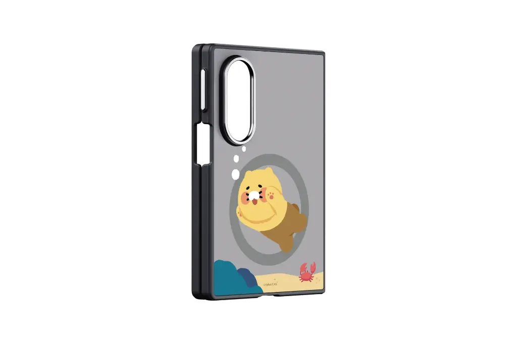 Ốp lưng gương Magnet Galaxy Z Fold8, Kakao Friends Nâu